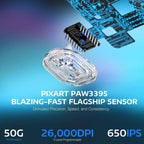 Souris ATTACK SHARK X3 Rouge La Fabrique du PC