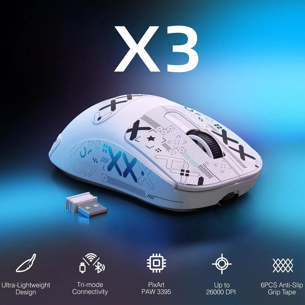 Souris ATTACK SHARK X3 Lavande La Fabrique du PC