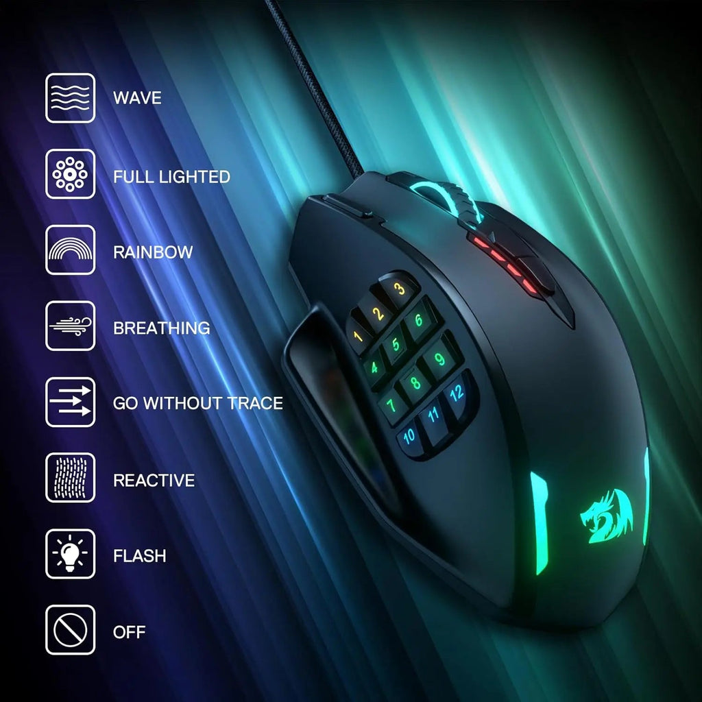 Souris Redragon M908 Noire La Fabrique du PC